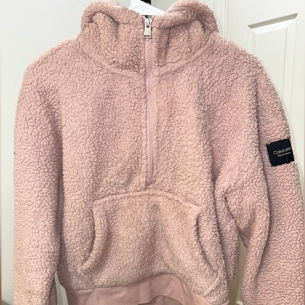 Calvin Klein performance pink hoodie
